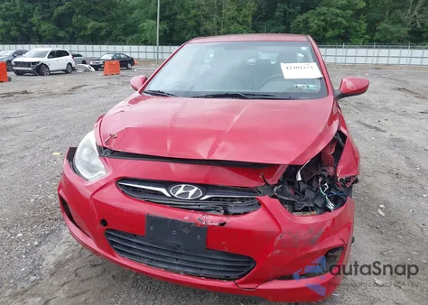 2012 Hyundai Accent Se из США, поврежденный, VIN KMHCU5AE6CU011537
